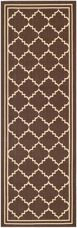 Safavieh Courtyard Cy6889 - 204 Chocolate / Cream Rugs - Safavieh - cy6889 - 204 - 27