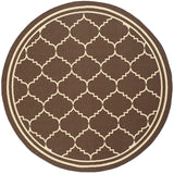Safavieh Courtyard Cy6889 - 204 Chocolate / Cream Rugs - Safavieh - cy6889 - 204 - 7r