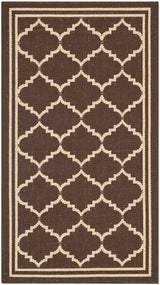 Safavieh Courtyard Cy6889 - 204 Chocolate / Cream Rugs - Safavieh - cy6889 - 204 - 7r