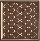 Safavieh Courtyard Cy6889 - 204 Chocolate / Cream Rugs - Safavieh - cy6889 - 204 - 7sq