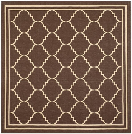 Safavieh Courtyard Cy6889 - 204 Chocolate / Cream Rugs - Safavieh - cy6889 - 204 - 7sq