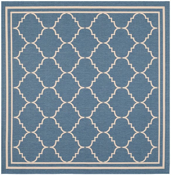 Safavieh Courtyard Cy6889 - 243 Blue / Beige Rugs - Safavieh - cy6889 - 243 - 7sq