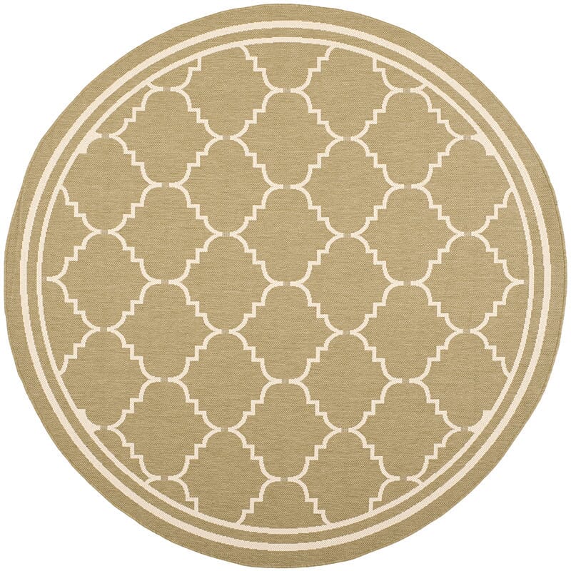 Safavieh Courtyard Cy6889 - 244 Green / Beige Rugs - Safavieh - cy6889 - 244 - 7r