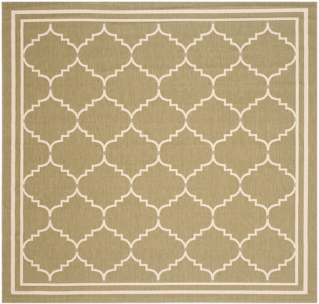 Safavieh Courtyard Cy6889 - 244 Green / Beige Rugs - Safavieh - cy6889 - 244 - 7sq