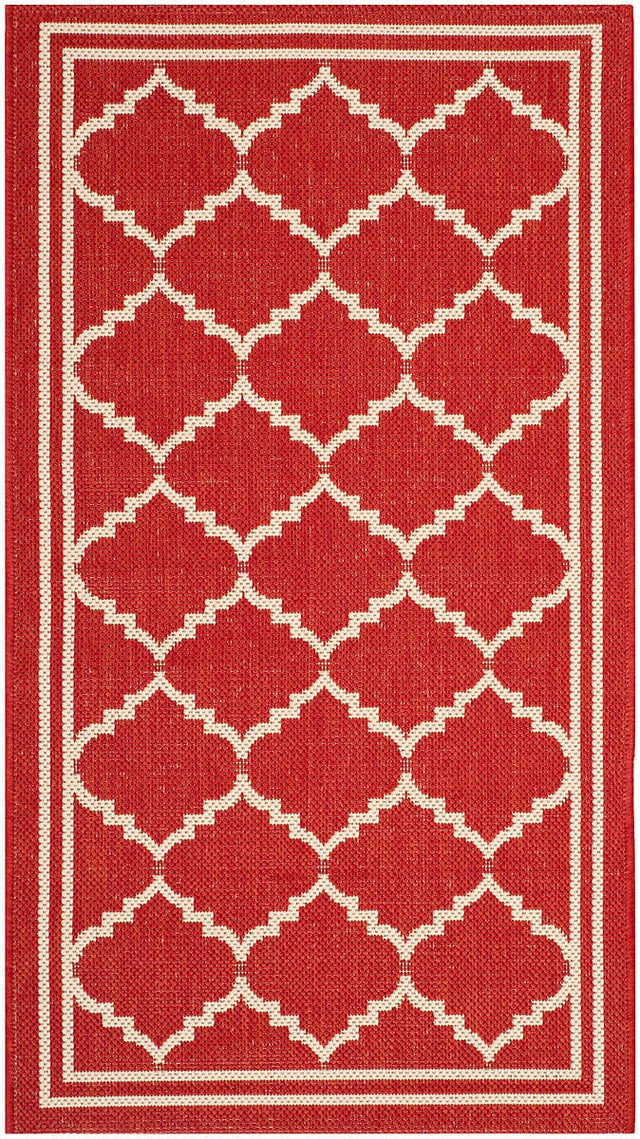 Safavieh Courtyard Cy6889 - 248 Red / Beige Rugs - Safavieh - cy6889 - 248 - 7r