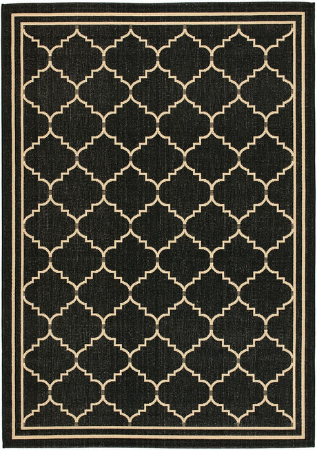 Safavieh Courtyard Cy6889 - 26 Black / Creme Rugs - Safavieh - cy6889 - 26 - 2