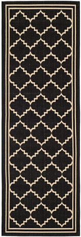 Safavieh Courtyard Cy6889 - 26 Black / Creme Rugs - Safavieh - cy6889 - 26 - 27