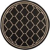 Safavieh Courtyard Cy6889 - 26 Black / Creme Rugs - Safavieh - cy6889 - 26 - 7r