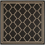 Safavieh Courtyard Cy6889 - 26 Black / Creme Rugs - Safavieh - cy6889 - 26 - 7sq