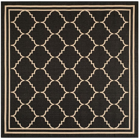 Safavieh Courtyard Cy6889 - 26 Black / Creme Rugs - Safavieh - cy6889 - 26 - 7sq