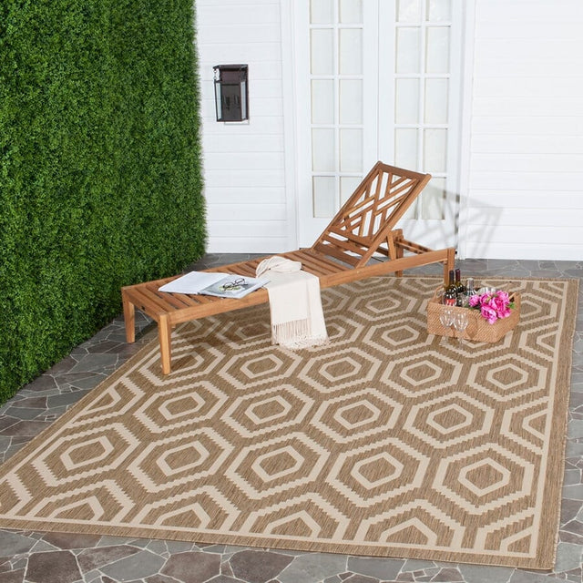 Safavieh Courtyard Cy6902 - 242 Brown / Bone Rugs - Safavieh - cy6902 - 242 - 2