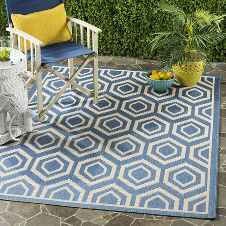 Safavieh Courtyard Cy6902 - 243 Blue / Beige Rugs - Safavieh - cy6902 - 243 - 2