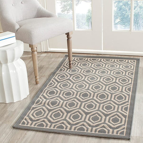 Safavieh Courtyard Cy6902 - 246 Anthracite / Beige Rugs - Safavieh - cy6902 - 246 - 2