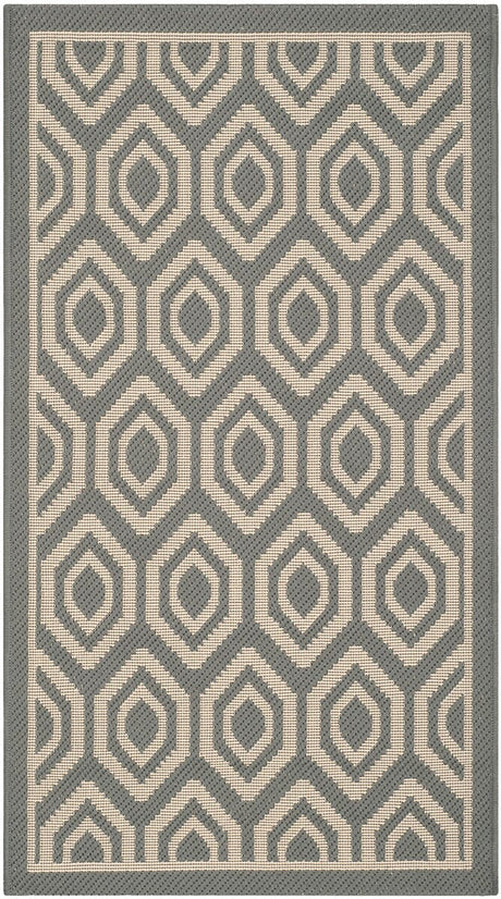 Safavieh Courtyard Cy6902 - 246 Anthracite / Beige Rugs - Safavieh - cy6902 - 246 - 8r