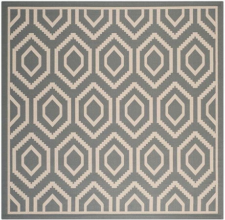 Safavieh Courtyard Cy6902 - 246 Anthracite / Beige Rugs - Safavieh - cy6902 - 246 - 8sq