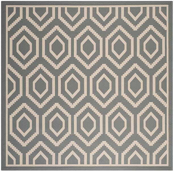 Safavieh Courtyard Cy6902 - 246 Anthracite / Beige Rugs - Safavieh - cy6902 - 246 - 8sq