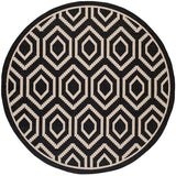 Safavieh Courtyard Cy6902 - 266 Black / Beige Rugs - Safavieh - cy6902 - 266 - 8r