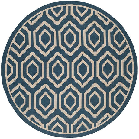 Safavieh Courtyard Cy6902 - 268 Navy / Beige Rugs - Safavieh - cy6902 - 268 - 8r