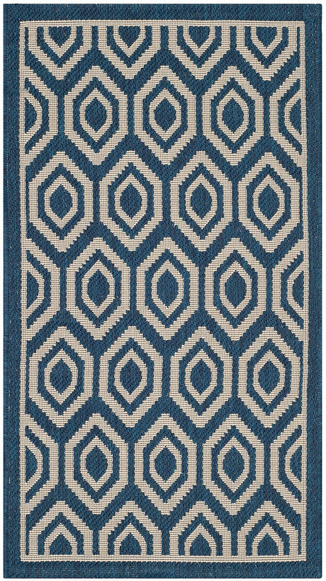 Safavieh Courtyard Cy6902 - 268 Navy / Beige Rugs - Safavieh - cy6902 - 268 - 8r