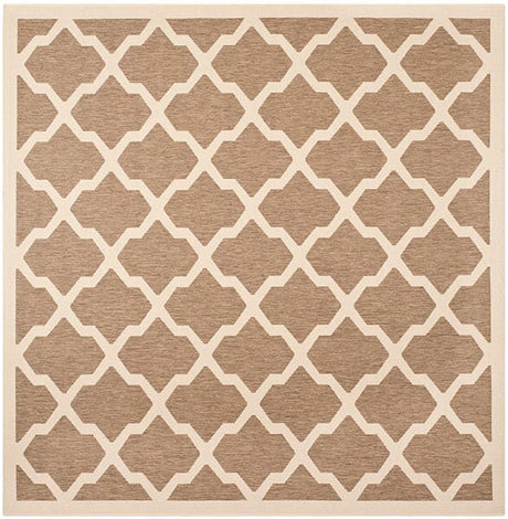 Safavieh Courtyard Cy6903 - 242 Brown / Bone Rugs - Safavieh - cy6903 - 242 - 4sq