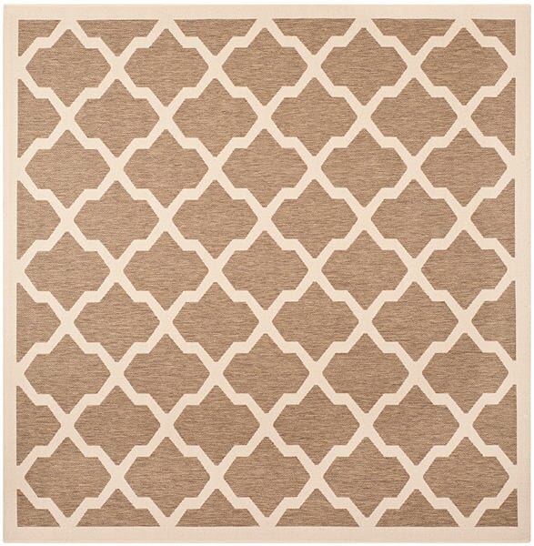 Safavieh Courtyard Cy6903 - 242 Brown / Bone Rugs - Safavieh - cy6903 - 242 - 4sq