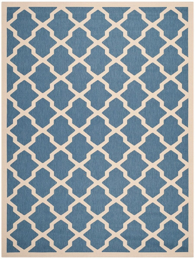 Safavieh Courtyard Cy6903 - 243 Blue / Beige Rugs - Safavieh - cy6903 - 243 - 8r