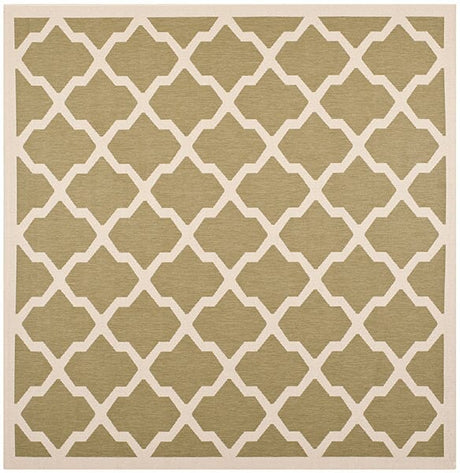 Safavieh Courtyard Cy6903 - 244 Green / Beige Rugs - Safavieh - cy6903 - 244 - 4sq