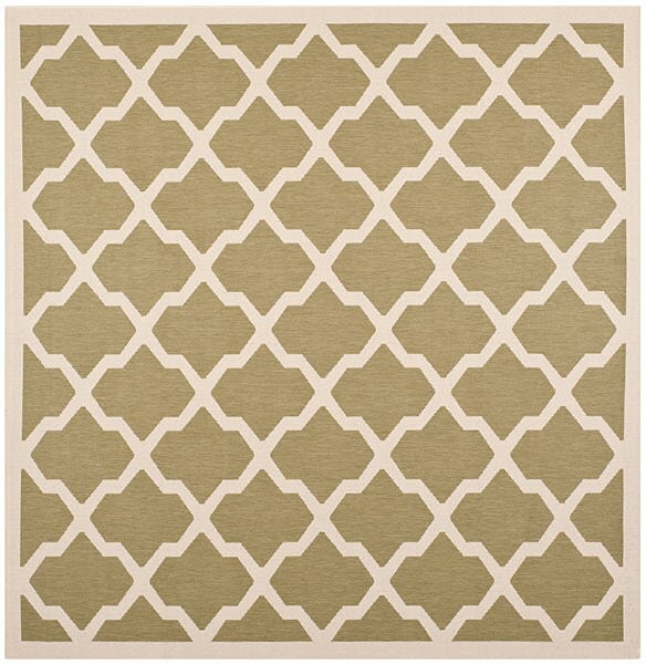 Safavieh Courtyard Cy6903 - 244 Green / Beige Rugs - Safavieh - cy6903 - 244 - 4sq