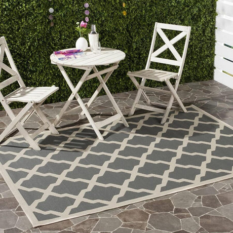 Safavieh Courtyard Cy6903 - 246 Anthracite / Beige Rugs - Safavieh - cy6903 - 246 - 2