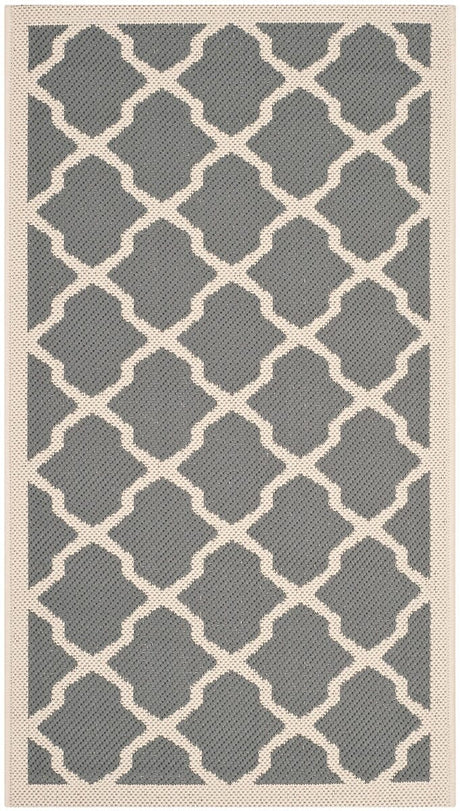 Safavieh Courtyard Cy6903 - 246 Anthracite / Beige Rugs - Safavieh - cy6903 - 246 - 4r