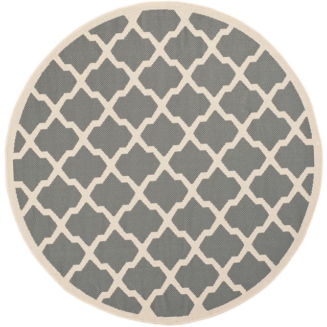 Safavieh Courtyard Cy6903 - 246 Anthracite / Beige Rugs - Safavieh - cy6903 - 246 - 4r