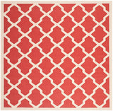 Safavieh Courtyard Cy6903 - 248 Red / Bone Rugs - Safavieh - cy6903 - 248 - 4sq