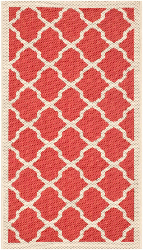 Safavieh Courtyard Cy6903 - 248 Red / Bone Rugs - Safavieh - cy6903 - 248 - 8r