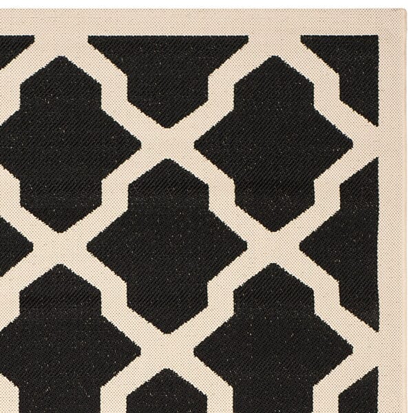 Safavieh Courtyard Cy6903 - 266 Black / Beige Rugs - Safavieh - cy6903 - 266 - 2