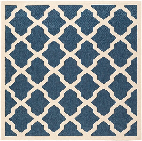 Safavieh Courtyard Cy6903 - 268 Navy / Beige Rugs - Safavieh - cy6903 - 268 - 4sq