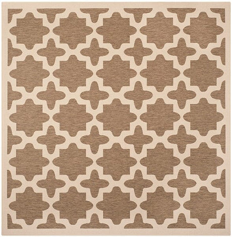 Safavieh Courtyard Cy6913 - 242 Brown / Bone Rugs - Safavieh - cy6913 - 242 - 4sq