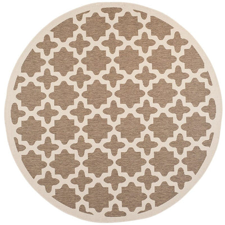 Safavieh Courtyard Cy6913 - 242 Brown / Bone Rugs - Safavieh - cy6913 - 242 - 8r