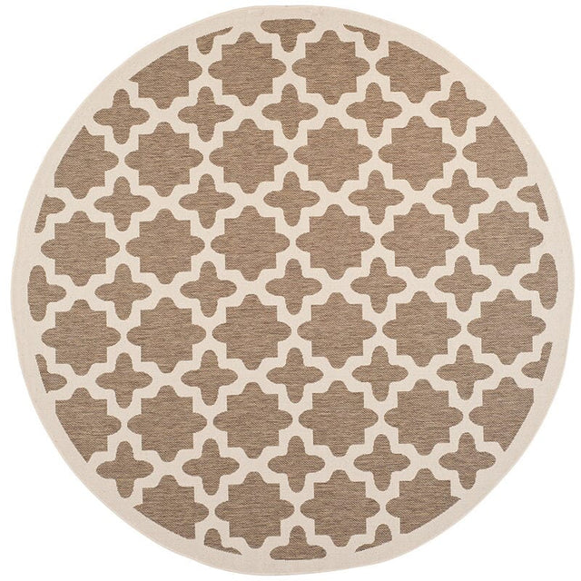 Safavieh Courtyard Cy6913 - 242 Brown / Bone Rugs - Safavieh - cy6913 - 242 - 8r