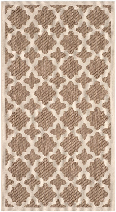 Safavieh Courtyard Cy6913 - 242 Brown / Bone Rugs - Safavieh - cy6913 - 242 - 8r