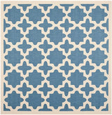 Safavieh Courtyard Cy6913 - 243 Blue / Beige Rugs - Safavieh - cy6913 - 243 - 4sq