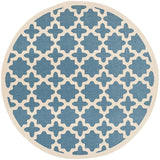 Safavieh Courtyard Cy6913 - 243 Blue / Beige Rugs - Safavieh - cy6913 - 243 - 5r