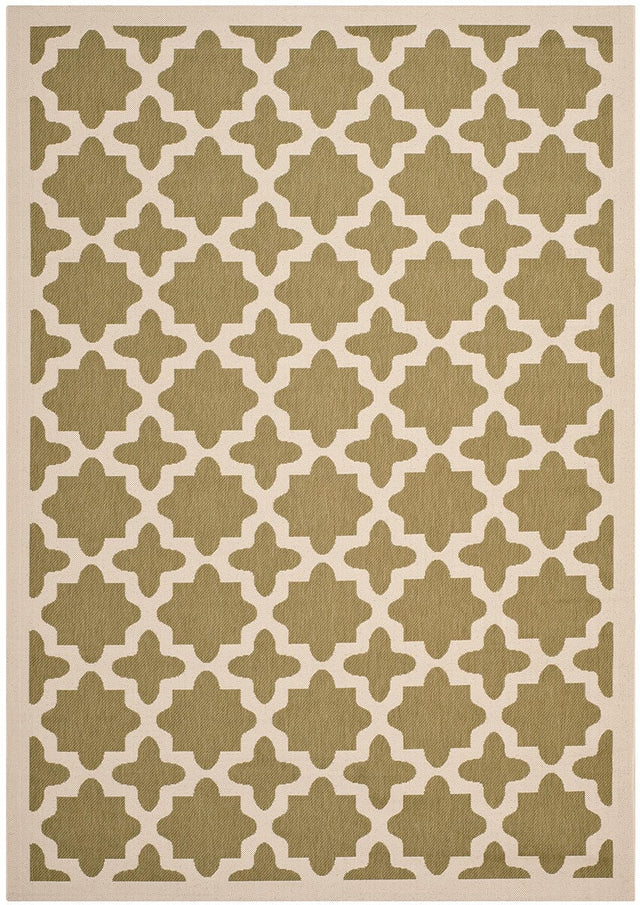 Safavieh Courtyard Cy6913 - 244 Green / Beige Rugs - Safavieh - cy6913 - 244 - 2