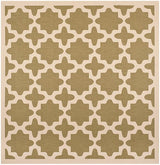 Safavieh Courtyard Cy6913 - 244 Green / Beige Rugs - Safavieh - cy6913 - 244 - 4sq