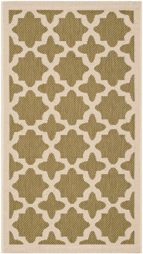 Safavieh Courtyard Cy6913 - 244 Green / Beige Rugs - Safavieh - cy6913 - 244 - 8r