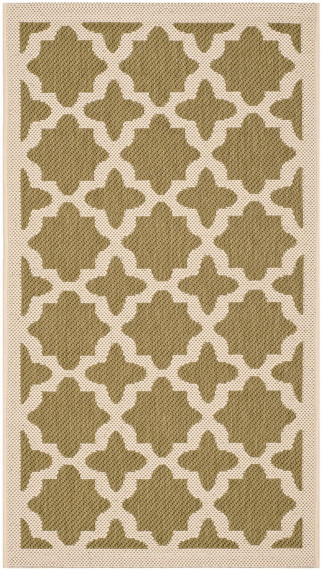 Safavieh Courtyard Cy6913 - 244 Green / Beige Rugs - Safavieh - cy6913 - 244 - 8r