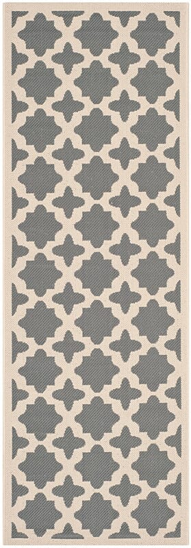 Safavieh Courtyard Cy6913 - 246 Anthracite / Beige Rugs - Safavieh - cy6913 - 246 - 27