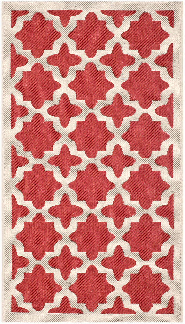 Safavieh Courtyard Cy6913 - 248 Red / Bone Rugs - Safavieh - cy6913 - 248 - 2