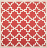 Safavieh Courtyard Cy6913 - 248 Red / Bone Rugs - Safavieh - cy6913 - 248 - 4sq