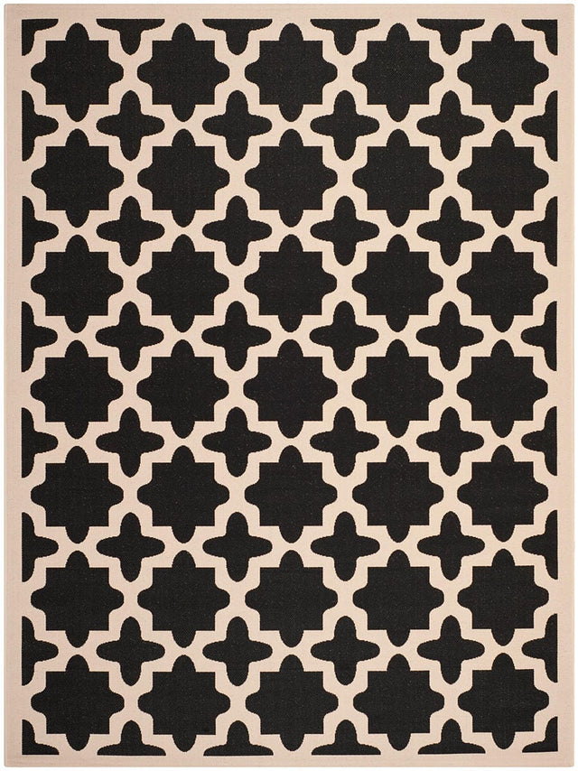 Safavieh Courtyard Cy6913 - 266 Black / Beige Rugs - Safavieh - cy6913 - 266 - 2