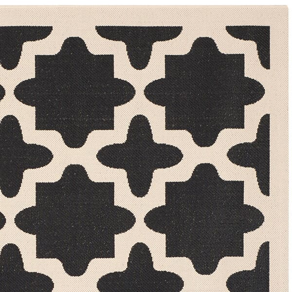 Safavieh Courtyard Cy6913 - 266 Black / Beige Rugs - Safavieh - cy6913 - 266 - 2